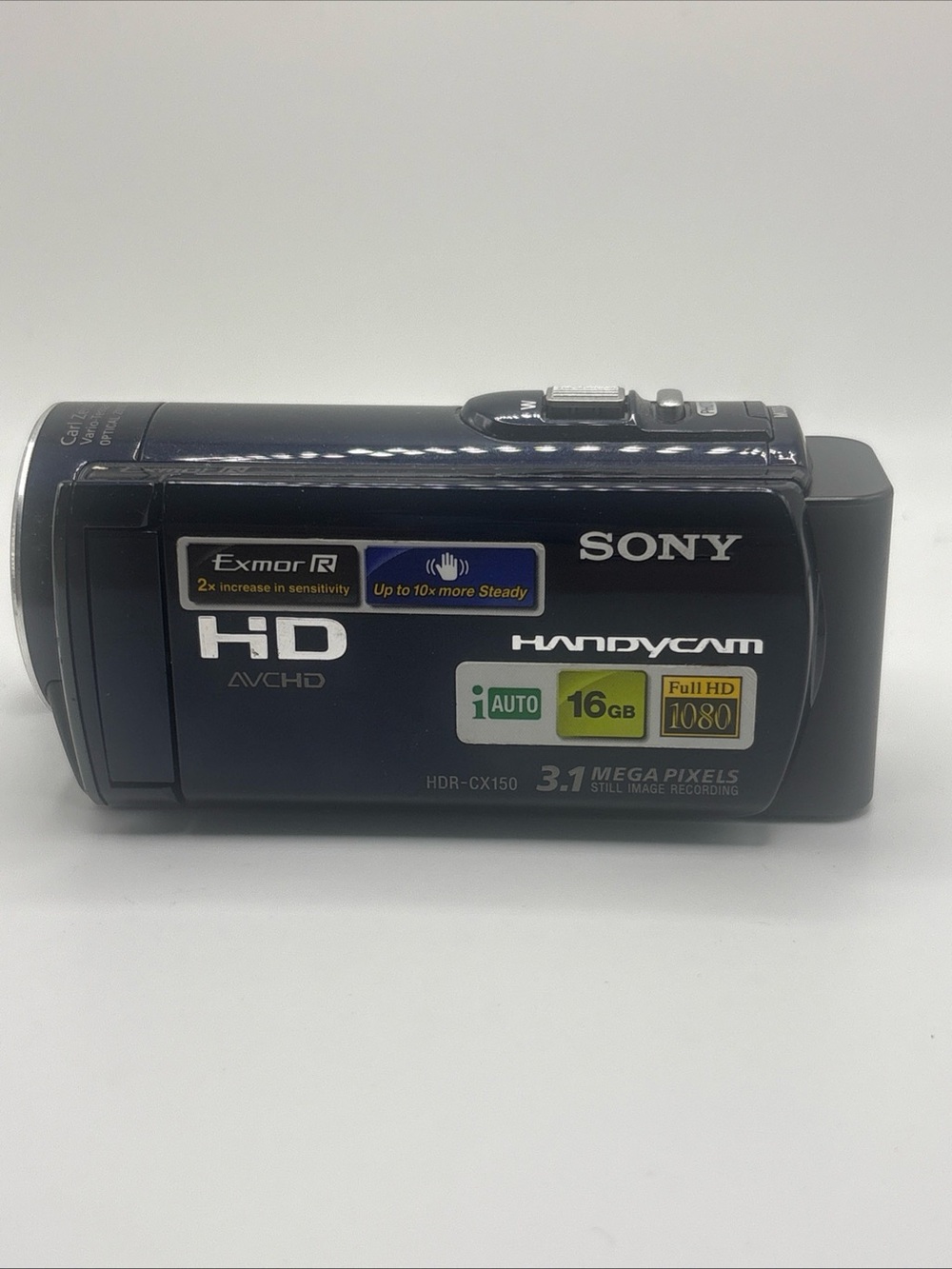 Sony Handycam HDR-CX150 Black 3.1MP 2.7" LCD 25X Optical Zoom 1080p Camcorder